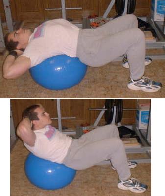 Stability Ball Crunch Picture